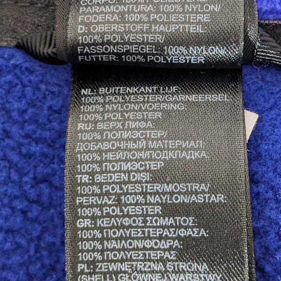 The North Face Sweatshirt Coat Fleece Full Zip Jacket Size Medium Purple/Blue - Picture 10 of 10